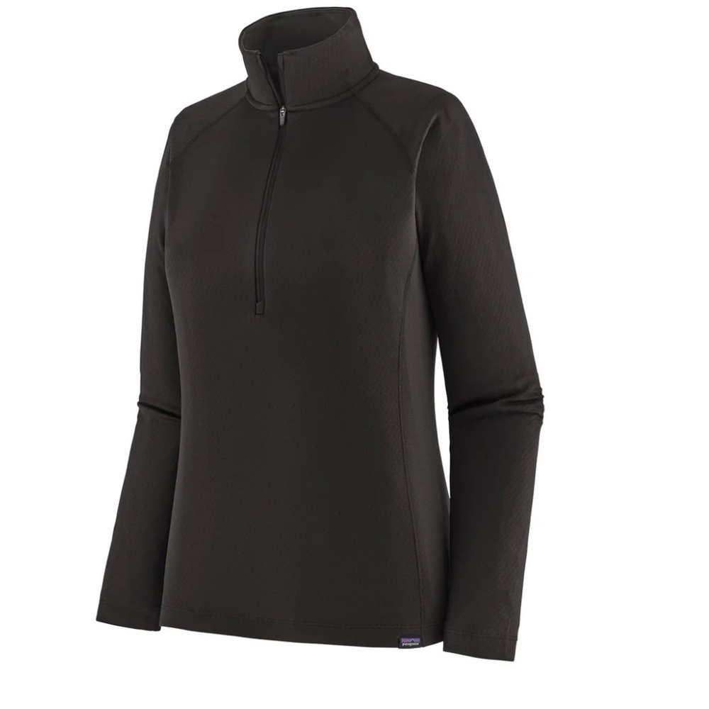 Patagonia Black Quarter-Zip Pullover. UNISEX. Men's-XL; Women's-L.